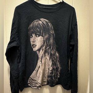 Taylor Swift The Eras Tour long sleeve dark blue top